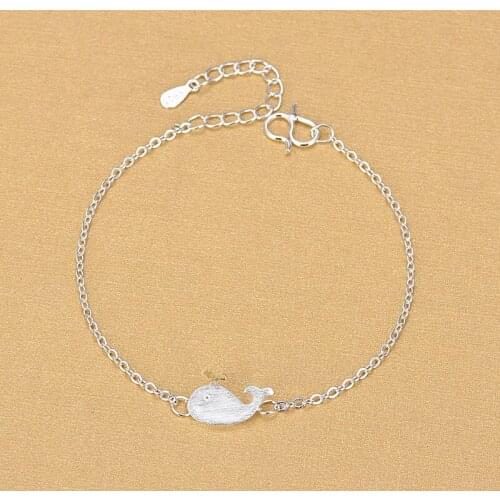 Cute Whales Dolphins Animal Bracelet Bangle Adjustable Chain Bracelets For Couple Lovers Women Men Female Lady Girls Boys Gift