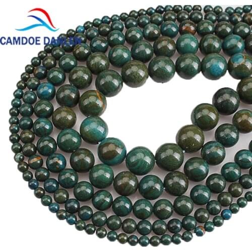 Beads Natural Stone Dark Blue Jaspers Round Shape Loose Beads 4/6/8/10/12mm Diy Bracelet Necklace Women For Jewelry Making
