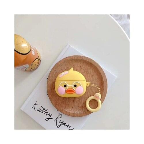 Earphone case holder For airpods 1/2 airpods pro3 wireless bluetooth headset case protective shell Hyaluronic Duck Cute