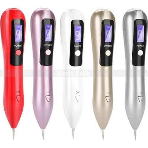 Good LCD Face Skin Dark Spot Remover Mole Tattoo Removal Laser Plasma Pen Machine Facial Freckle Tag Wart Removal Skin Care
