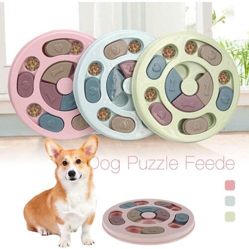 Dog Puzzle Toys for Small Medium Dog Puppy Interactive Slow Dispensing Feeding Dog Bowl Pet Dog Training Games Feeder