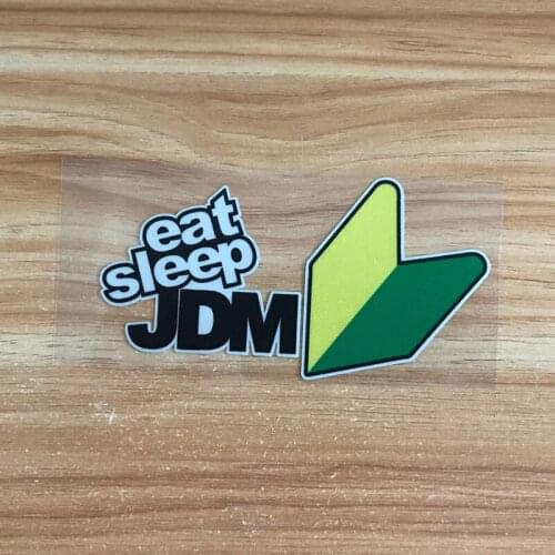 JDM Novice eat sleep style Car sticker scratch HellaFlush reflective stickers for honda toyota Mitsubishi nissan accessories