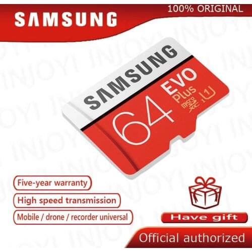 Original SAMSUNG EVO Plus Memory Card 64GB U3 EVO + 128GB 256GB Class10 Micro SD Card 32GB 16GB microSD UHS-I U1 TF Card