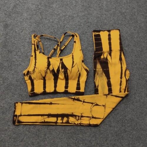 Seamless yoga set sports bra 2pcs Gym clothes sports clothing high waisted sports gym suits padded push-up sports yoga suit