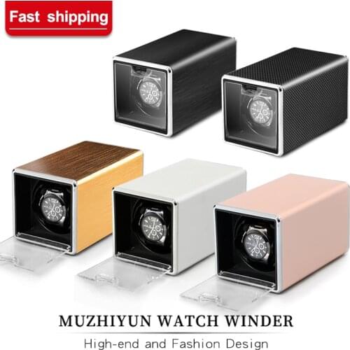 Watch Winder Box Portable Travel Watch Zipper Case Collector single Slot Black Watch Storage Box Watch Organizer Holder
