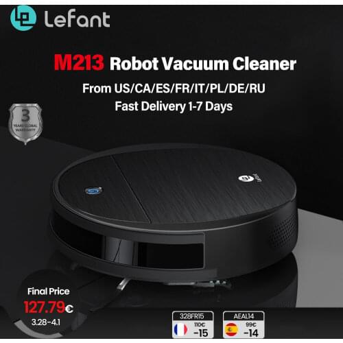 Lefant M213 Smart Robot Aspirateur Vacuum Cleaner Wet Dry Hepa Filter Replacement Vacuum Cleaner Invictus with Wire Household