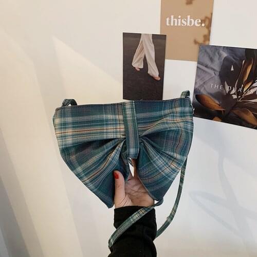 Fashion Design Women Canvas Shoulder Bags Large Capacity Ladies Bowknot Crossbody Bags Portable Female Casual Tote Handbags