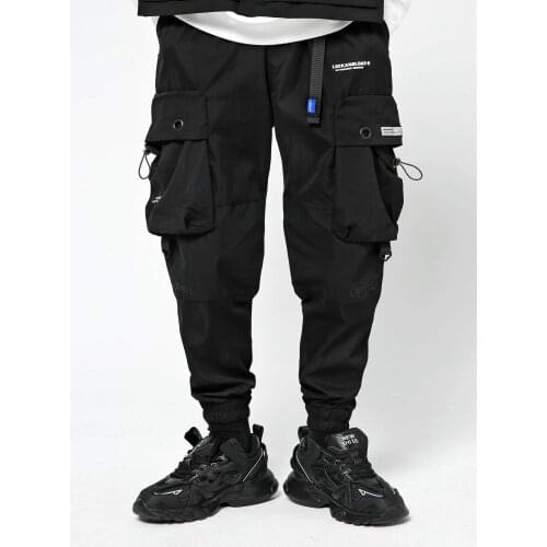 Men Streetwear Joggers Techwear Multi-Pockets Harem Pants