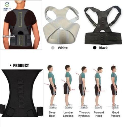 Men Women Braces & Supports Belt Magnetic Therapy Posture Corrector Brace Shoulder Back Support Belt for Shoulder Posture 2018