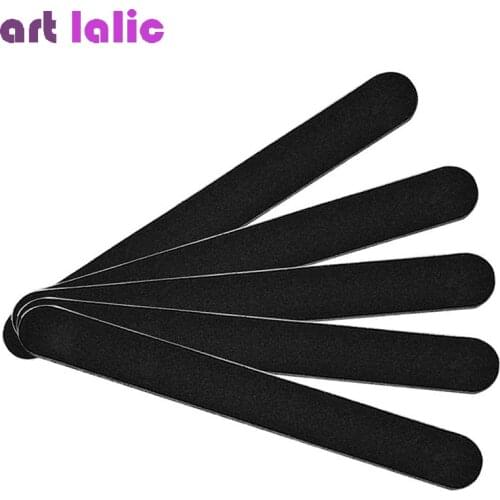 5 Pcs /set Sanding Nail File Grits Straight Emery Board Sandpaper Files Nail Art Salon Glitter Manicure Gel Tips Tools