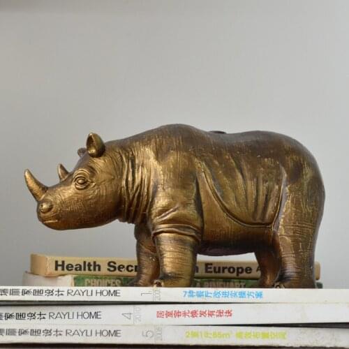 Rhinoceroses creative animal Home Furnishing study the living room desk desktop children room decoration crafts