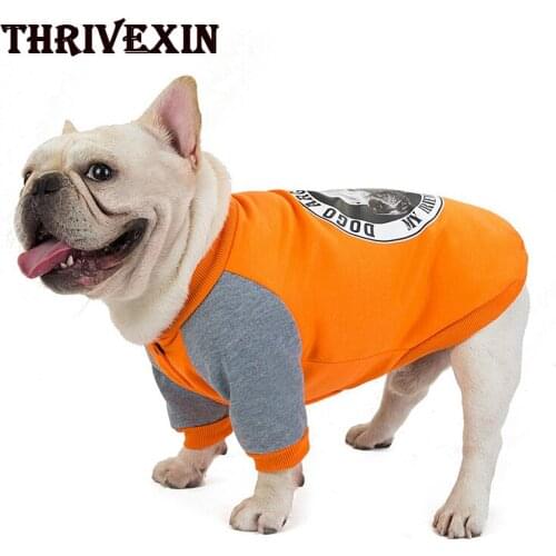 New Pet Bulldog Clothes Autumn and Winter Pug Pekingese Shar Pei Sweater Coat Soft and Comfortable Hoodies Pets Clothing