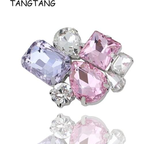 Original Design Women Bright New Fashion Purple Pink Crystal Glass Shoe Decoration Shiny Brooch Pin 2018 New Ho Item No.: JP002