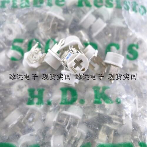 Original new 100% ceramic adjustable resistance DIP top adjustment 20OHM 20R fine-tuning potentiometer (SWITCH)