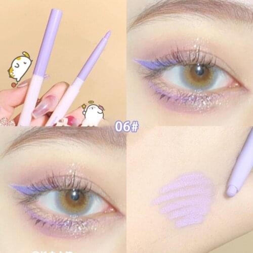 Silky Eyeliner Gel Pencil Eye Pen Fine Bling Long Lasting Natural Waterproof 7 Bold Creative Colors Makeup Comestic TSLM1