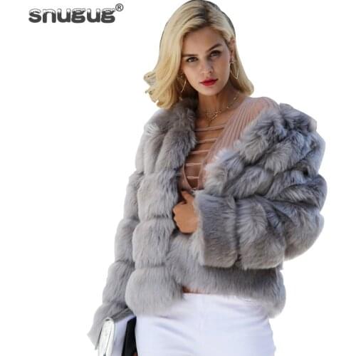SNUGUG Long Fur Coats