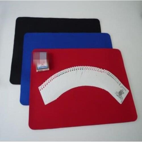 Super Large Card Mat (52.5*37.8cm) Black,Red,Blue Color For Choice,Professional Card Mat,Magic Trick,Gimmick,Prop,Accessories