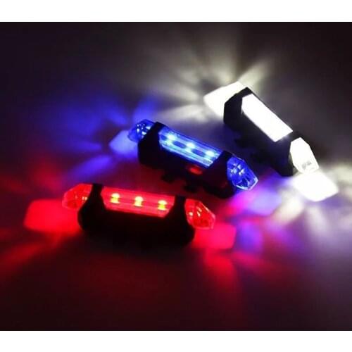 Bicycle Light Waterproof Rechargeable LED Taillight Rear Tail Lamp Safety Warning MTB Cycling Bike Light Safety Warning Light