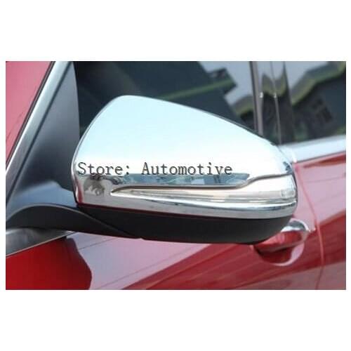 High Quality / ABS Side Mirrors Rearview Cover Trim 2 Piece For Mercedes-Benz GLC X205 2015 2016 2017