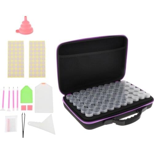 60 Grid Bead Organizor, Diamond Embroidery Box , 5D Diamond Painting Accessory Containers for DIY Art Crafts