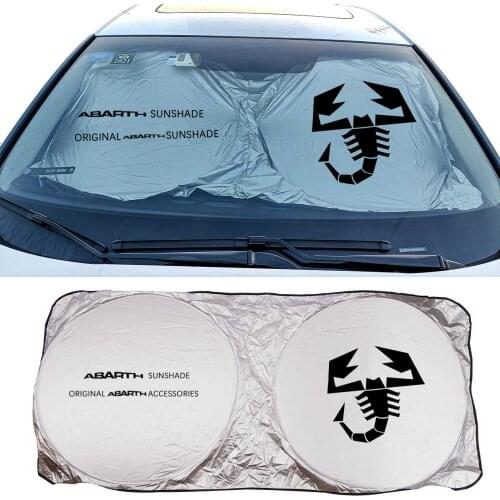 Car Sun Shade Protector Auto Front Window Sunshade Covers For Fiat 500 ABARTH Albea ARGO Bravo DOBLO FREEMONT Idea Accessories