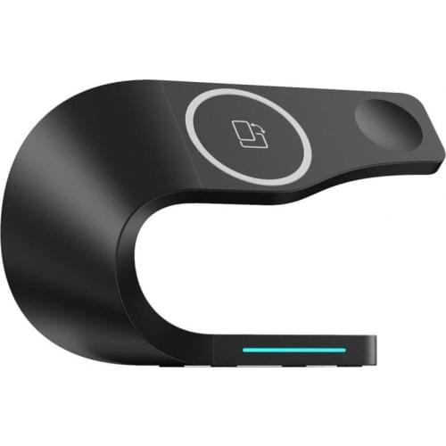 Wireless Charger Phone Holders 3-in-1 Magnetic 15W Phone Earphone Watch Charger Desktop Stand for iPhone11/12/Pro/Max