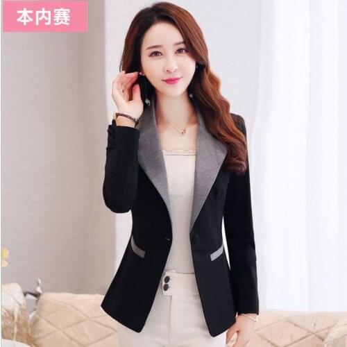Big Size Blazers Womens Suits New 2021 Blazer Women Clothing Short Slim Spring And Autumn Casual Suit Female Jackets Black