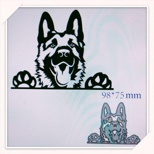 Corte de metal dados corte morrer molde decoração do cão scrapbook papel ofício faca molde lâmina punch stencils morrer