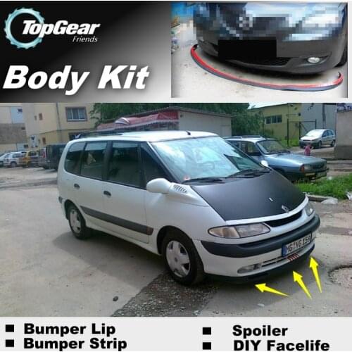Bumper Lip Deflector Lips For Renault Espace Front Spoiler Skirt For TopGear Fans To View Car Tuning / Body Kit / Strip