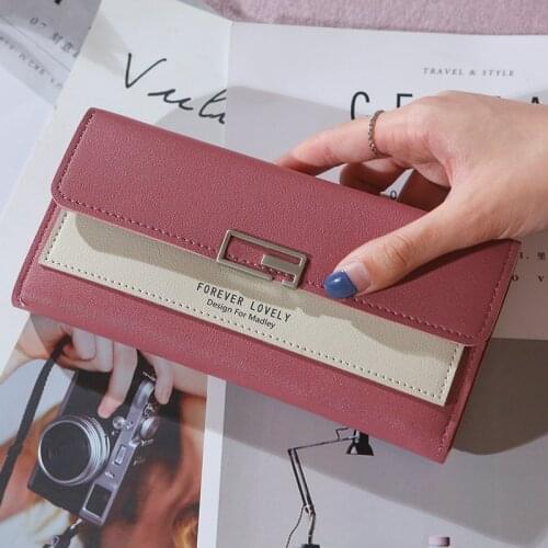 Long Zipper Wallet Women Luxury Leather Fashion Wallets For Women Purse Credit Card Coin Purses Girl Carteira Feminina Wallets