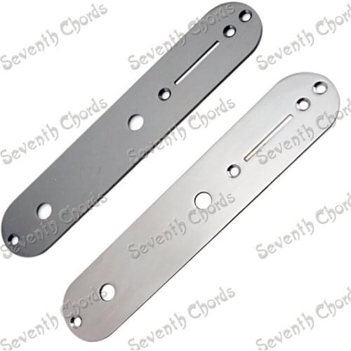 Metal Pot Switch Control Plate Wiring Cover for Electric Guitar Chrome & Black for Choose Guitar Accessories