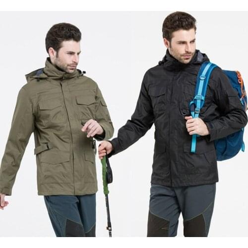Spring Winter Mens Outdoor Climbing Camping Training Combat Sport Battle Windbreaker Style Two Piece Suit Light Tooling Jacket