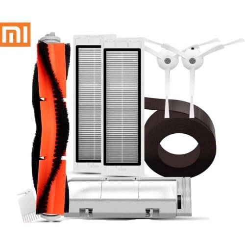 Original XIAOMI Robot Vacuum Part Pack of HEPA Filter Main Brush Side Brush for Xiaomi mijia 1/ 1S Vacuum Cleaner S5