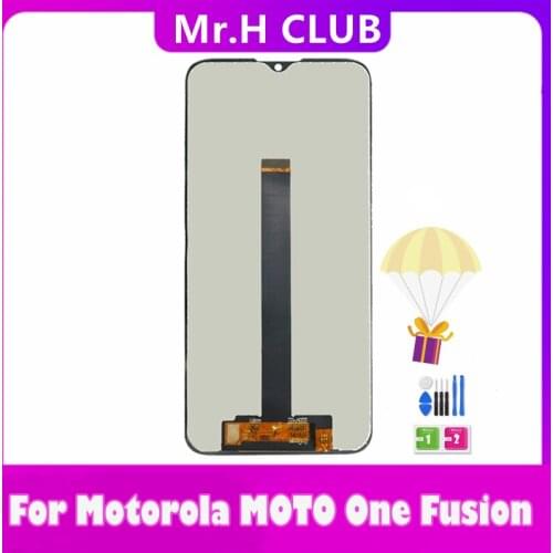 Original For Motorola One Fusion LCD xt2073-2 Display Touch Screen Digitizer Assembly with Frame Display For MOTO One Fusion
