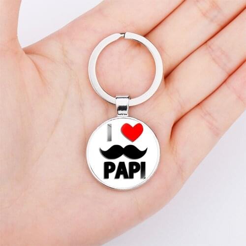 Fathers Day Gift Keychain for Dad \\My Hero Birthday Valentine Day Gift for Dad from Daughter Son Kids Wife