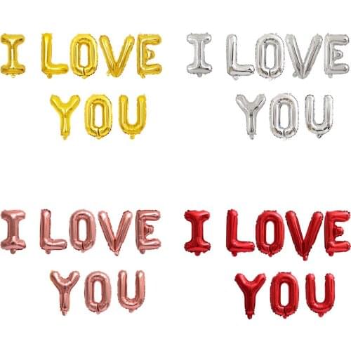 Siamese LOVE Letter Foil Balloon Valentines Day Anniversary Wedding Party Decoration Helium Ballons Photo Props Supplies