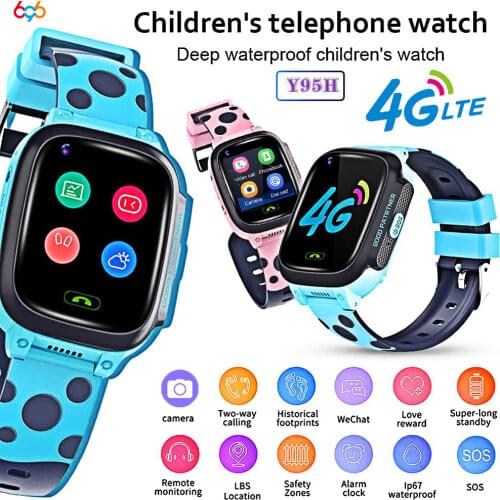 Y95 Child Smart Watch Phone GPS Waterproof Kids Smart Watch 4G Wifi Antil-lost SIM Location Tracker Smartwatch HD Video Call