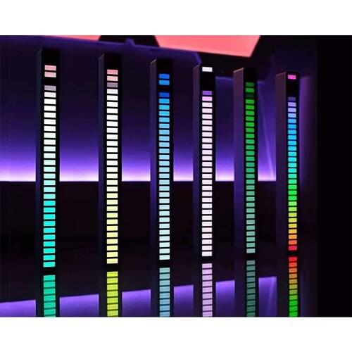 Creative RGB music sound control LED light bar level novelty rhythm lamp pc desktop car vehicle atmosphere Drop Shipping