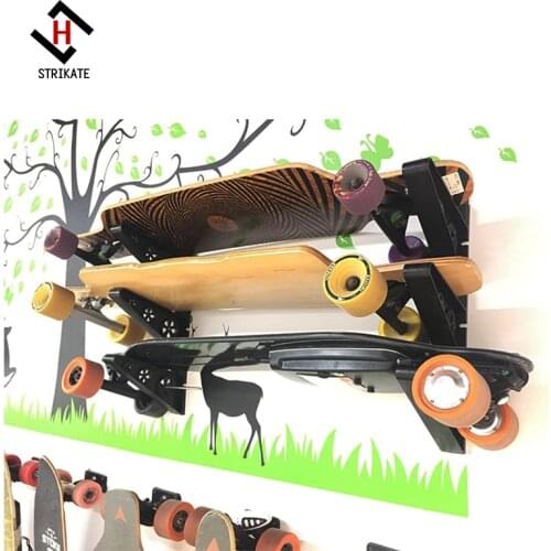 High Load-bearing Wall Mounted Skateboard Display Hangers Brackets Hook Holder Keeper Stand Longboard Wall Hanging Brackets