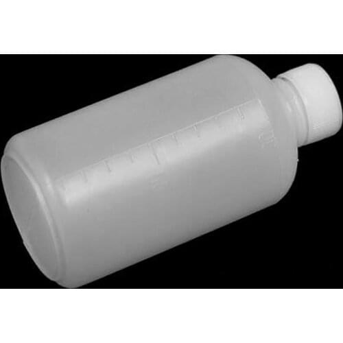 10Pcs 100ml Translucent Lab Home Plastic Bottles with Scale Medicament Samples