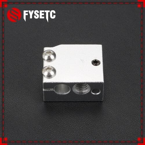 2pcs 3D Printer Part Volcano Heater Block For E3D Volcano Hotend For PT100 Sensor/Thermistor Cartrodge 3D Printer Upgrade Kit