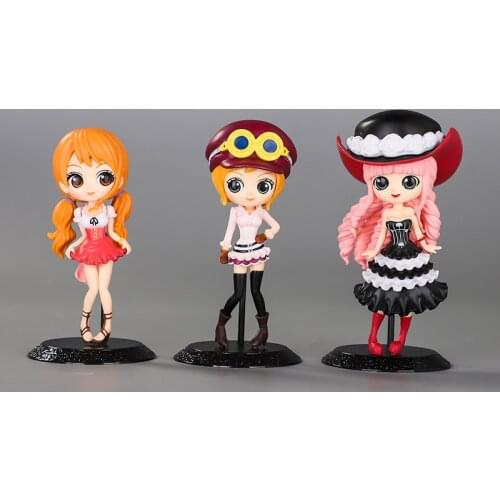 3 Types 15.4cm Q Type One Piece Nami Koala Perhona Anime PVC Action Figure Collection Model Toy
