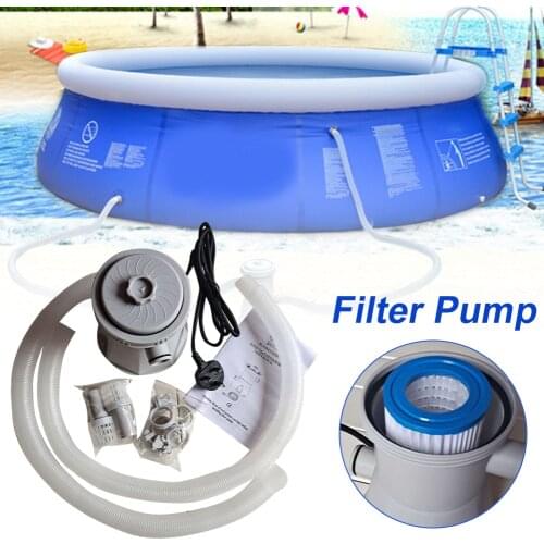 300 Gallons Pool Filter Pump Swimming Pool Electric Filter Pump Large Pool Filter Household Pool Cleaner Removable Filter
