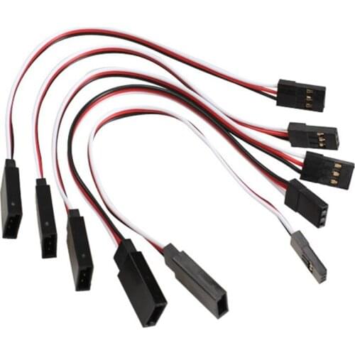 50pcs/lot RC Servo Extension Cord Cable Wire Female to Male 150mm 300mm 500mm 1000mm Lead