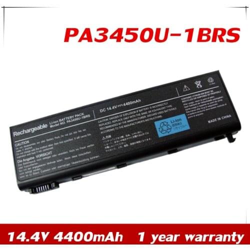 7XINbox 14.4V 4400mAh PA3450U-1BRS PA3420U-1BRS Battery For Toshiba Satellite Pro L10 L15 L20 L30 L35 L100 series PABAS059