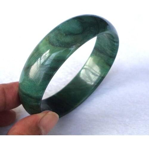 Free Shipping Natural South Africa Green Jade 18*7mm Round Bracelet Women Man Jewelry Accessories Weddings Parties Gift