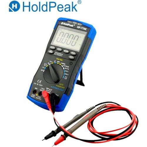 HoldPeak HP-770K Digital Automotive Multimeter Engine Analyzer Handhold Tester AC/DC Voltage Current Frequency NCV Tester