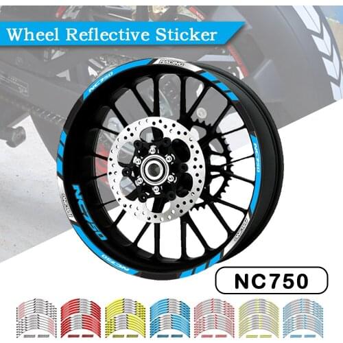FOR HONDA NC750 NC750X/S Motorcycle Decorative High Quality Stripe Sticker Front and Rear Wheel Reflective Decal Accessories