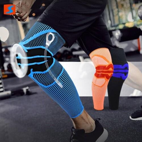 Elastic Basketball Knee Pads Support Silicon Padded Patella Brace Kneepad Protective Gear for Volleyball Sports Safety legwarmer