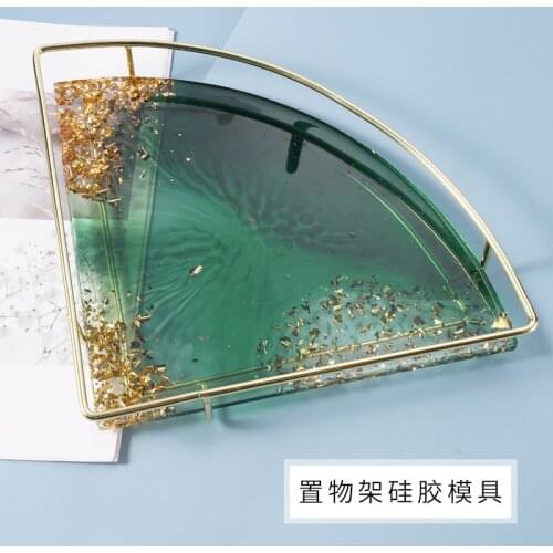 Fan-shaped sector Round Shape Coaster Base Silicone Mold Resin Molds Epoxy UV DIY Resin Craft Home Decoration Handmade Tools